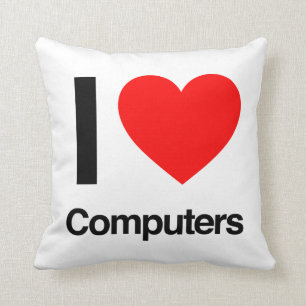 Ik hou van computers kussen
