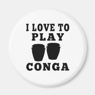 Ik hou van Conga spelen Magneet