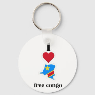 Ik hou van Congodesign Sleutelhanger