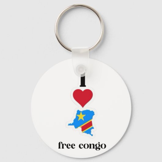 Ik hou van Congodesign Sleutelhanger (Voorkant)