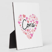 Ik hou van Cora Fotoplaat (Zijkant)