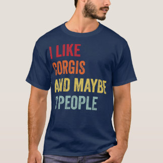Ik hou van Corgis, misschien 3 mensen T-shirt