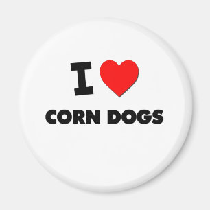 Ik hou van Corn Dogs Magneet