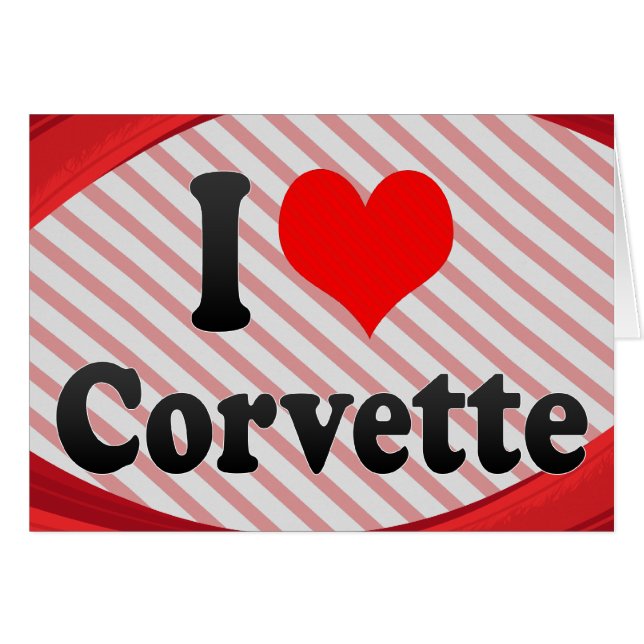 Ik hou van Corvette (Voorkant Horizontaal)