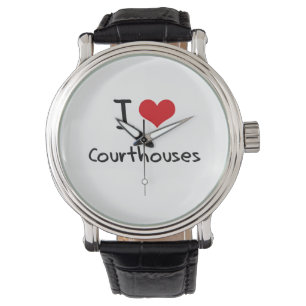 Ik hou van Courthouders Horloge
