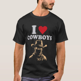 Ik Hou Van Cowboys Grappige Country Western T-shirt