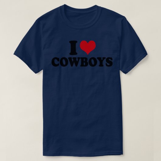 Ik hou van Cowboys T-shirt (Design voorkant)