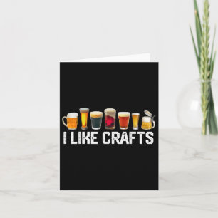 Ik hou van Crafts Craft Beer Microbrew Hops Funny Kaart