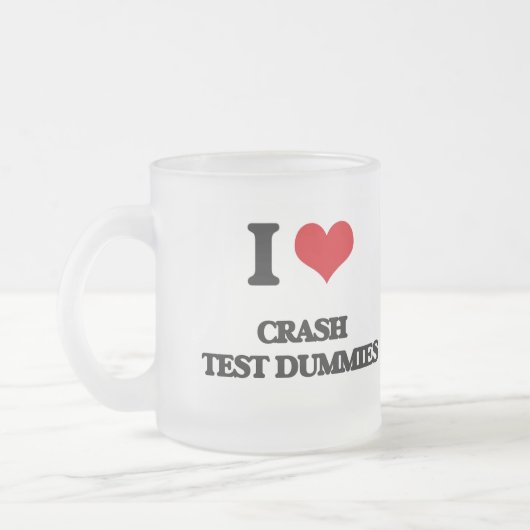 Ik hou van Crash Test Dummies Matglas Koffiemok (Links)
