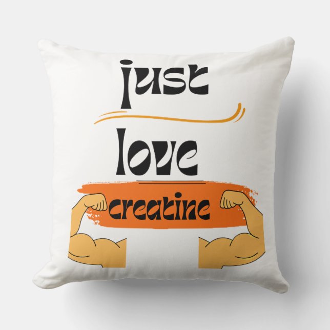 Ik hou van creatine kussen (Voorkant)