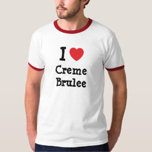 Ik hou van Creme Brulee hart T-Shirt