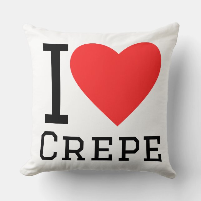 Ik hou van crêpe kussen (Voorkant)