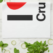 ik hou van cruises theedoek (Gevouwen)