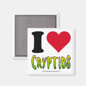 Ik hou van Cryptids Magneet (Voorkant / Achterkant)