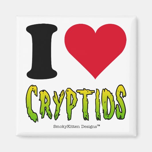 Ik hou van Cryptids Magneet (Voorkant)