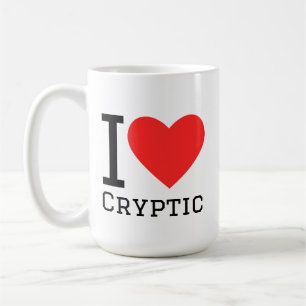 Ik hou van cryptisch koffiemok