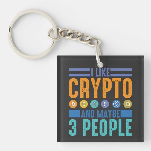 Ik hou van Crypto en misschien 3 mensen, Crypto Lo Sleutelhanger (voorkant)