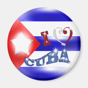 Ik hou van Cuba Magnet Magneet