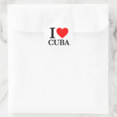 Ik hou van Cuba Ronde Sticker (Tas)
