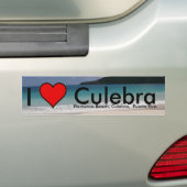 Ik hou van Culebra Island, PR-Sticker Bumpersticker (Op auto)