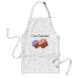 Ik hou van Cupcakes Standaard Schort