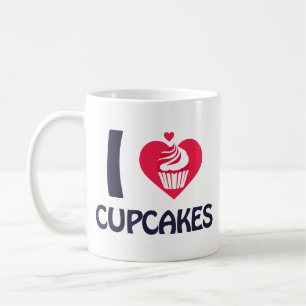 Ik hou van Cupcakes T-Shirt Koffiemok