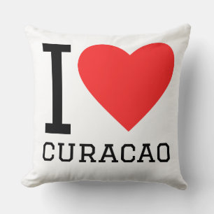Ik hou van curaçao kussen