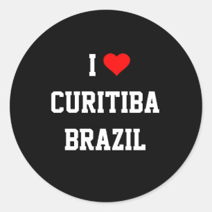 Ik hou van Curitiba, Brazilië Ronde Sticker