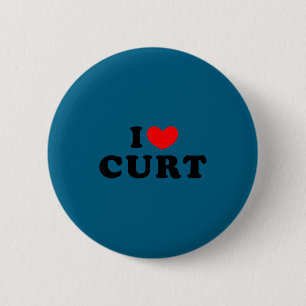 Ik hou van curt, mijn hart is van curt ronde button 5,7 cm