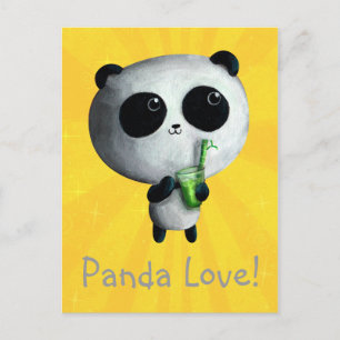 Ik hou van Cute Pandas Briefkaart