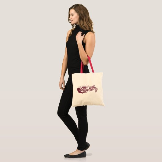 Ik hou van Cuttle canvas tas (Voorkant (model))