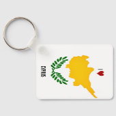 Ik hou van Cyprus Sleutelhanger (Achterkant)