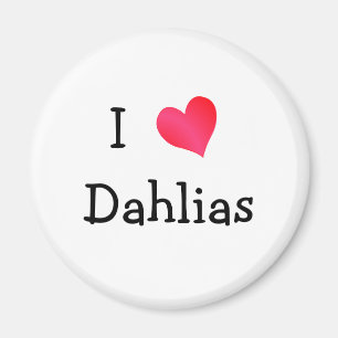 Ik hou van Dahlias Magneet