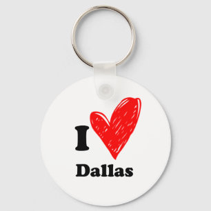 Ik hou van Dallas Sleutelhanger