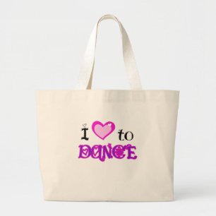 Ik hou van Dance Grote Tote Bag