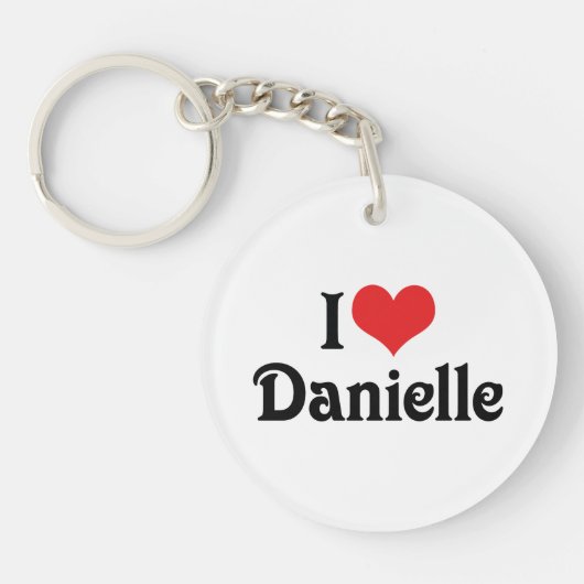 Ik hou van Danielle Sleutelhanger (Voorkant)