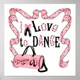 Ik hou van dans Print