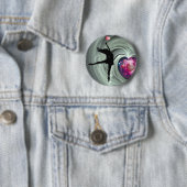 Ik hou van dans! ronde button 5,7 cm (In situ)