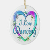 Ik hou van dansen keramisch ornament (Rechts)