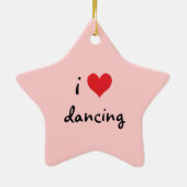 Ik hou van dansen keramisch ornament (Achterkant)