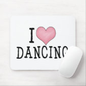 Ik hou van dansen muismat (Met muis)