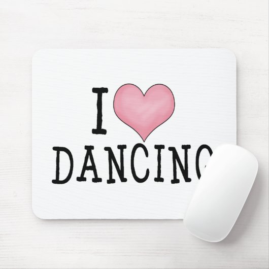 Ik hou van dansen muismat (Met muis)