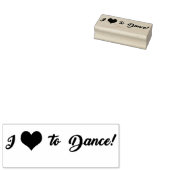 Ik hou van dansen 	rubberstempel (Gestempeld)