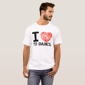 Ik hou van dansen t-shirt (Voorkant volledig)