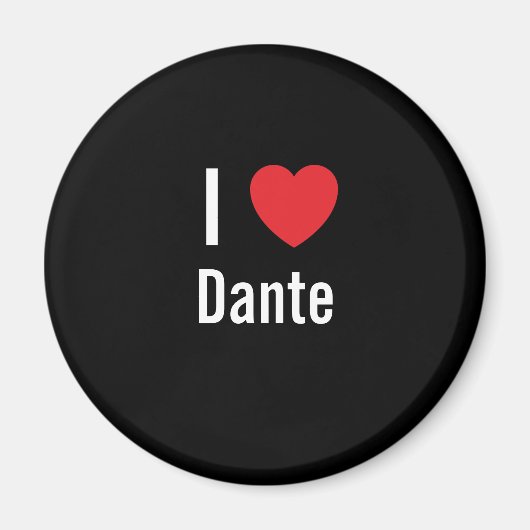 Ik hou van Dante Magneet (Voorkant)