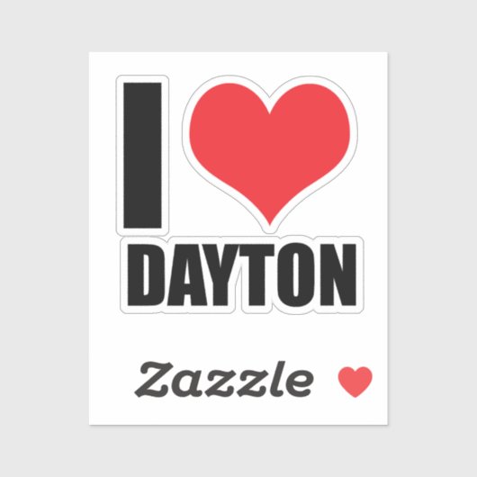 Ik hou van Dayton Sticker (Vel)