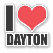 Ik hou van Dayton Sticker (Voorkant)