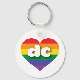 Ik hou van DC Gay Pride Sleutelhanger