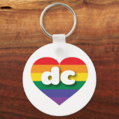 Ik hou van DC Gay Pride Sleutelhanger (Voorkant)