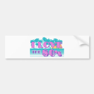 Ik hou van de 80's bumpersticker